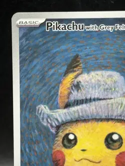 Pokemon x Van Gogh: Pikachu with Grey Felt Hat SVP 085 Promo Card EX from 4 - Image 2