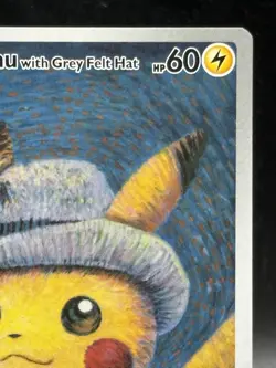 Pokemon x Van Gogh: Pikachu with Grey Felt Hat SVP 085 Promo Card EX from 4 - Image 3