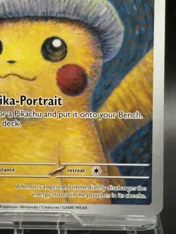 Pokemon x Van Gogh: Pikachu with Grey Felt Hat SVP 085 Promo Card EX from 4 - Image 5