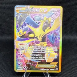 Pokemon TCG Alakazam EX Holo Ultra Rare 2016, 125/124 Card HP - Image 1