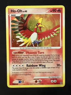Pokemon TCG Ho-Oh Holo Rare Card Secret Wonders 10/132 - Image 1