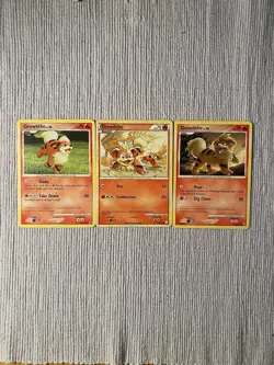 Pokemon TCG Growlithe Rising Rivals, Secret Wonders And HGSS Cards LP - Image 1