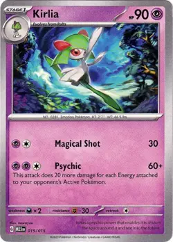 Pokemon Card McDonalds 2023 Promo 015/015 KIRLIA NM - Image 1