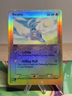 Swablu 75/97 EX Dragon Pokemon Card Reverse Holo Foil Rare MP HP - Image 1
