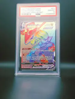 💎PSA 10💎 Rayquaza VMAX Pokemon Evolving Skies Rainbow Secret Rare Card 217/203 - Image 1