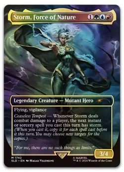 Storm, Force of Nature (Rainbow Foil) #1742 (NM) Secret Lair Drop SLD Magic MTG - Image 1