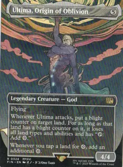 MTG FINAL FANTASY BORDERLESS ULTIMA, ORIGIN OF OBLIVION RARE - Image 1
