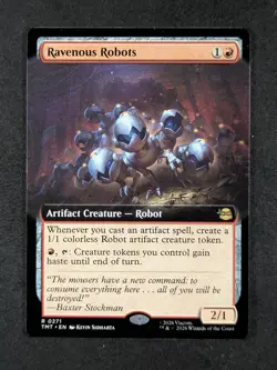 2026 Magic: The Gathering RAVENOUS ROBOTS #0271 TMNT Borderless Rare English - Image 1