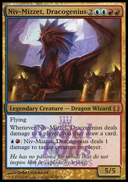 Niv-Mizzet Dracogenius 1x FOIL RTR MTG Return to Ravnica Mythic MINT blue red - Image 1