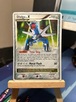 Pokemon TCG Pokemon Dialga LV.X Dialga Promo Holo DP37 HOLO 2009 HP Vintage - Image 1