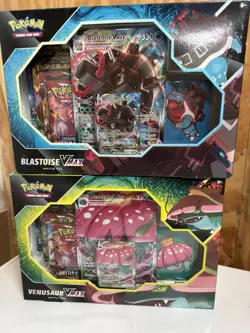 Pokemon Blastoise & Venusaur VMAX Battle Box Set Of 2 (Damaged Boxes) - Image 1