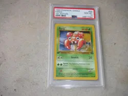 1999 POKEMON JUNGLE PARAS 1ST EDITION CARD #59 MUSHROOM POKEMON GRADED PSA 10 - Image 1
