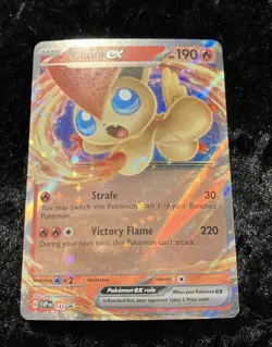 Victini EX 142 Scarlet & Violet Promo Holo Pokemon TCG Card NM Black Star ⭐ - Image 2