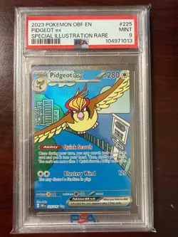 Pidgeot ex 225/197 PSA 9 Obsidian Flames English Pokemon - Image 1