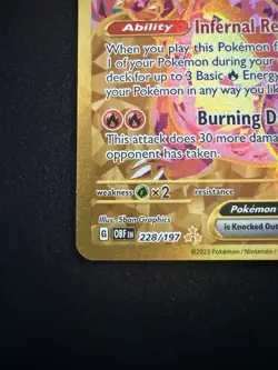 Charizard ex 228/197 Obsidian Flames Hyper Rare NM Pokemon TCG - Image 5