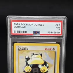1999 Pokemon Jungle #27 Snorlax PSA 7 NM Regular Non Holo - Image 4