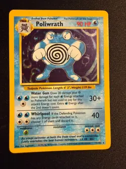 Pokemon Vintage WOTC Poliwrath 013/102 Base Set Holo - Image 1
