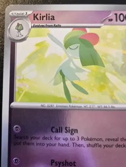 Kirlia 059/132 Reverse Holo Common Mega Evolution Pokemon TCG - Image 2
