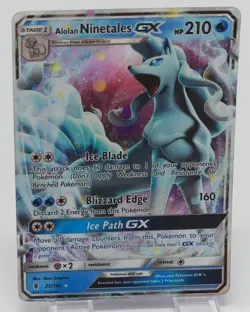 Pokemon Sun & Moon Guardians Rising #22/145 Alolan Ninetales GX - Image 3