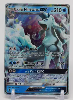 Pokemon Sun & Moon Guardians Rising #22/145 Alolan Ninetales GX - Image 5