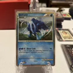 Pokemon TCG Suicune Black Star Promo HGSS21 2010 Shiny Holo - Image 2