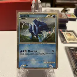 Pokemon TCG Suicune Black Star Promo HGSS21 2010 Shiny Holo - Image 3