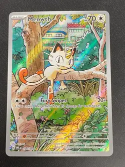Pokemon Meowth 106/094 Me02: Phantasmal Flames Illustration Rare - Image 1