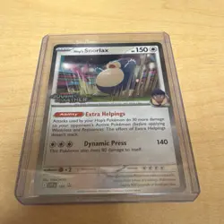 Pokemon Hop's Snorlax Holo Promo Prerelease 184 Scarlet & Violet 150HP English - Image 1