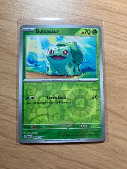 Bulbasaur 001/165 - SV: Scarlet & Violet 151 Reverse Holo - Pokemon TCG 2023 - Image 1