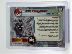 CLOYSTER 1999 TOPPS POKEMON TV SERIES 2 BLUE LOGO D 91 Q0899 - Image 2