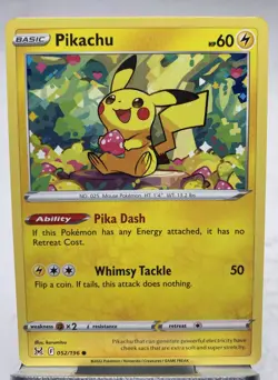 PIKACHU 052/196 - LOST ORIGIN POKEMON NM - Image 1