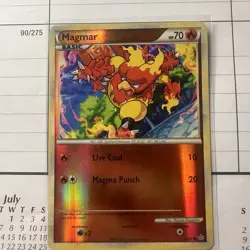Magmar - 52/95 - Common Reverse Foil new HGSS - Unleashed Pokemon 2B3 - Image 1