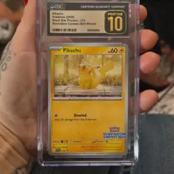 CGC Pristine 10 Pikachu #214 SV Promo Illustration Contest 2024 English - Image 1