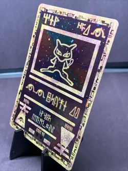 Pokemon TCG Movie Ancient Mew Promo Holo Full Art WOTC 2000 VTG Creased - Image 3