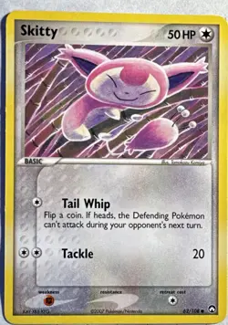 Skitty 62/108 Common Power Keepers Pokemon Near Mint - Image 1