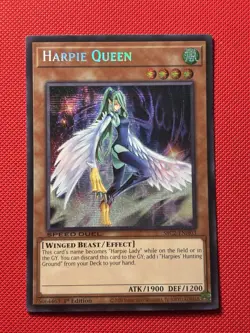 Yugioh! Harpie Queen Prismatic Secret Rare SBC2-ENH03 NM SHIPS ASAP! - Image 1