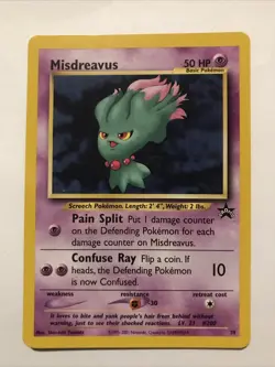 Pokemon MISDREAVUS Black Star Promo Card # 39 RARE - Image 1