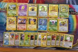 Vintage Pokemon Card Lot WOTC Cards Holo Etc Blastoise Entei E3 Pikachu Fire - Image 1
