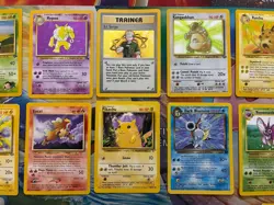 Vintage Pokemon Card Lot WOTC Cards Holo Etc Blastoise Entei E3 Pikachu Fire - Image 4