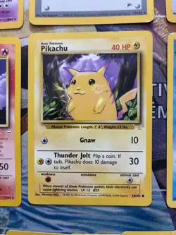 Vintage Pokemon Card Lot WOTC Cards Holo Etc Blastoise Entei E3 Pikachu Fire - Image 5