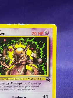 Pokemon Mewtwo 1995 Black Star Promo card #150 - Image 3