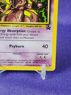 Pokemon Mewtwo 1995 Black Star Promo card #150 - Image 4