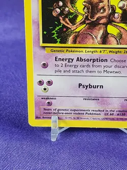 Pokemon Mewtwo 1995 Black Star Promo card #150 - Image 5