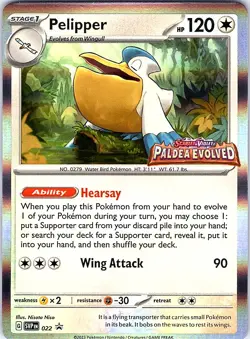 Pelipper - 022 (Prerelease) Promo SV: Scarlet & Violet Promo Cards - Image 1