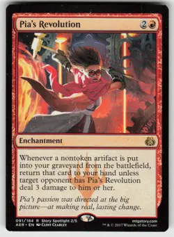 Pia's Revolution R Aether Revolt 91 MTG - Image 1