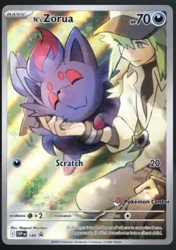 N's Zorua - 189 (Pokemon Center Exclusive) 189 Sv: Scarlet & Violet Promo Cards - Image 1