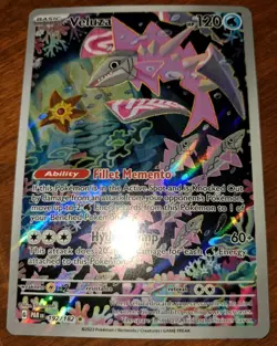 Pokemon TCG Veluza Card 192/182 Paradox Rift Illustration Rare NM Condition - Image 1
