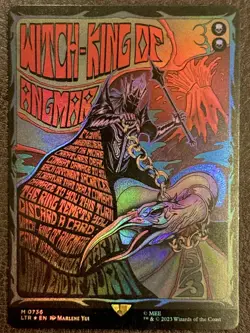 Witch-king of Angmar MTG, (Borderless Poster Foil) PACK FRESH,CLIMATE CONTROLLED - Image 1