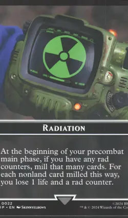 Radiation // Zombie Mutant Token 22 // 7 Token Magic: the gathering Fallout - Image 1