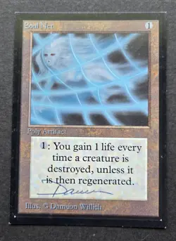 Signed MTG Magic Dameon Willich _ BETA Artist Proof _ SOUL NET _ 1/50 VHTF! - Image 4